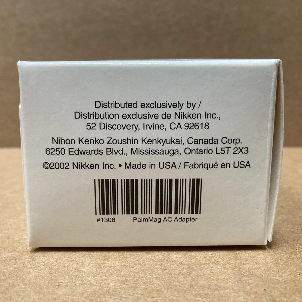 NIKKEN Magnetic Biaxial PalmMag 1000 Power Supply Adapter Hard Case Manual Works